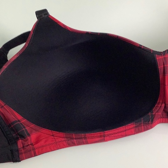 Torrid Curve H20 non padded no wire full coverage plaid pattern bra SZ 46DDD EUC - Picture 7 of 14